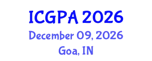 International Conference on Governance and Public Administration (ICGPA) December 09, 2026 - Goa, India