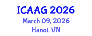 International Conference on Advanced and Applied Geomechanics (ICAAG) March 09, 2026 - Hanoi, Vietnam