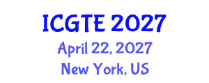 International Conference on Geography, Transport and Environment (ICGTE) April 22, 2027 - New York, United States