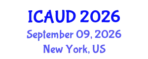 International Conference on Architectural and Urban Design (ICAUD) September 09, 2026 - New York, United States