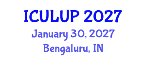 International Conference on Urban Landscape and Urban Planning (ICULUP) January 30, 2027 - Bengaluru, India