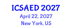 International Conference on Sustainable Agricultural and Environmental Development (ICSAED) April 22, 2027 - New York, United States