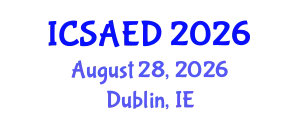 International Conference on Sustainable Agricultural and Environmental Development (ICSAED) August 28, 2026 - Dublin, Ireland