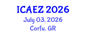 International Conference on Applied Entomology and Zoology (ICAEZ) July 03, 2026 - Corfu, Greece