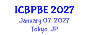 International Conference on Building Physics and Built Environment (ICBPBE) January 07, 2027 - Tokyo, Japan