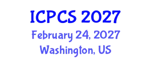 International Conference on Peace and Conflict Studies (ICPCS) February 24, 2027 - Washington, United States
