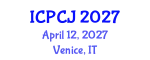 International Conference on Peace, Conflict and Justice (ICPCJ) April 12, 2027 - Venice, Italy