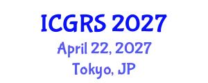 International Conference on Geoinformatics and Remote Sensing (ICGRS) April 22, 2027 - Tokyo, Japan