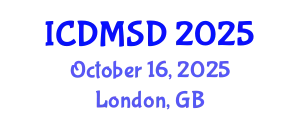International Conference on Digital Mapping and Spatial Data (ICDMSD) October 16, 2025 - London, United Kingdom