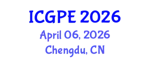 International Conference on Geography, Planning, and Environment (ICGPE) April 06, 2026 - Chengdu, China