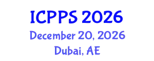 International Conference on Philosophy, Psychology and Spirituality (ICPPS) December 20, 2026 - Dubai, United Arab Emirates