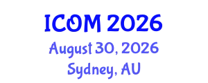 International Conference on Obesity Medicine (ICOM) August 30, 2026 - Sydney, Australia