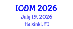 International Conference on Obesity Medicine (ICOM) July 19, 2026 - Helsinki, Finland