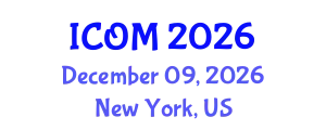 International Conference on Obesity Medicine (ICOM) December 09, 2026 - New York, United States