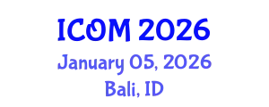 International Conference on Obesity Medicine (ICOM) January 05, 2026 - Bali, Indonesia