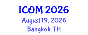 International Conference on Obesity Medicine (ICOM) August 19, 2026 - Bangkok, Thailand