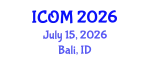 International Conference on Obesity Medicine (ICOM) July 15, 2026 - Bali, Indonesia