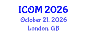 International Conference on Obesity Medicine (ICOM) October 21, 2026 - London, United Kingdom