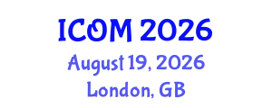 International Conference on Obesity Medicine (ICOM) August 19, 2026 - London, United Kingdom