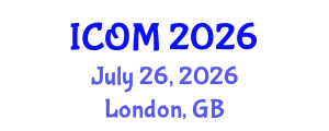 International Conference on Obesity Medicine (ICOM) July 26, 2026 - London, United Kingdom