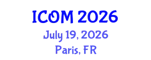 International Conference on Obesity Medicine (ICOM) July 19, 2026 - Paris, France
