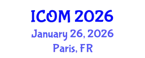 International Conference on Obesity Medicine (ICOM) January 26, 2026 - Paris, France
