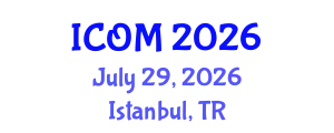 International Conference on Obesity Medicine (ICOM) July 29, 2026 - Istanbul, Turkey