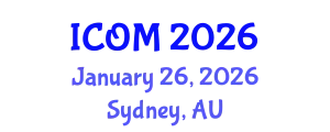 International Conference on Obesity Medicine (ICOM) January 26, 2026 - Sydney, Australia