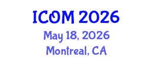 International Conference on Obesity Medicine (ICOM) May 18, 2026 - Montreal, Canada