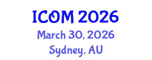 International Conference on Obesity Medicine (ICOM) March 30, 2026 - Sydney, Australia