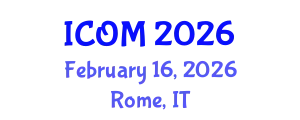 International Conference on Obesity Medicine (ICOM) February 16, 2026 - Rome, Italy