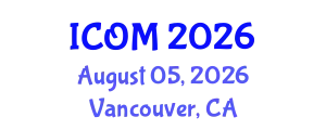 International Conference on Obesity Medicine (ICOM) August 05, 2026 - Vancouver, Canada