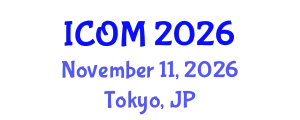 International Conference on Obesity Medicine (ICOM) November 11, 2026 - Tokyo, Japan