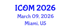 International Conference on Obesity Medicine (ICOM) March 09, 2026 - Miami, United States