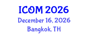 International Conference on Obesity Medicine (ICOM) December 16, 2026 - Bangkok, Thailand