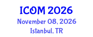 International Conference on Obesity Medicine (ICOM) November 08, 2026 - Istanbul, Turkey