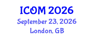 International Conference on Obesity Medicine (ICOM) September 23, 2026 - London, United Kingdom
