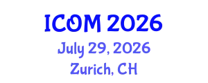 International Conference on Obesity Medicine (ICOM) July 29, 2026 - Zurich, Switzerland