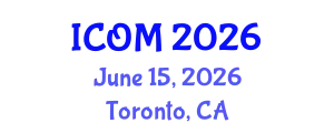 International Conference on Obesity Medicine (ICOM) June 15, 2026 - Toronto, Canada