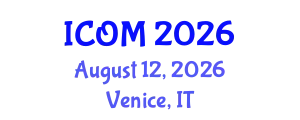 International Conference on Obesity Medicine (ICOM) August 12, 2026 - Venice, Italy