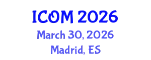 International Conference on Obesity Medicine (ICOM) March 30, 2026 - Madrid, Spain