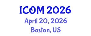 International Conference on Obesity Medicine (ICOM) April 20, 2026 - Boston, United States
