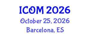 International Conference on Obesity Medicine (ICOM) October 25, 2026 - Barcelona, Spain