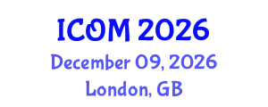 International Conference on Obesity Medicine (ICOM) December 09, 2026 - London, United Kingdom