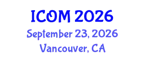 International Conference on Obesity Medicine (ICOM) September 23, 2026 - Vancouver, Canada