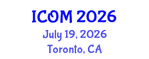 International Conference on Obesity Medicine (ICOM) July 19, 2026 - Toronto, Canada
