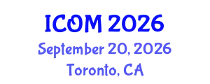 International Conference on Obesity Medicine (ICOM) September 20, 2026 - Toronto, Canada
