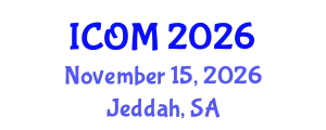 International Conference on Obesity Medicine (ICOM) November 15, 2026 - Jeddah, Saudi Arabia