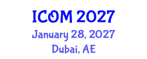 International Conference on Obesity Medicine (ICOM) January 28, 2027 - Dubai, United Arab Emirates