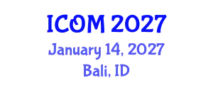 International Conference on Obesity Medicine (ICOM) January 14, 2027 - Bali, Indonesia